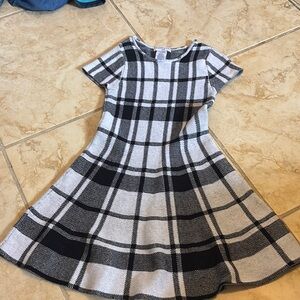 Sincerely Jules Black and White A-Line Dress Short Sleeve